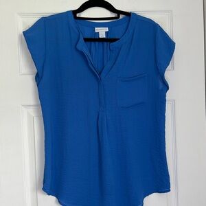 Liz Claiborne Vibrant Blue Blouse with Pocket